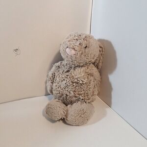 Jellycat London Taupe Brown Gray Colored Bunny Rabbit Soft Beanie Plush Toy